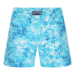 Pantalón corto de baño con estampado Flowers Tie & Dye para niña Azul marino vista trasera
