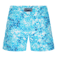 Pantaloncini mare bambina Flowers Tie & Dye Blu marine vista posteriore