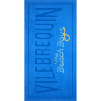 Toalla de playa unisex con logotipo bordado degradado de Vilebrequin x The Beach Boys Earthenware vista frontal