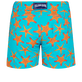 Costume da bagno uomo elasticizzato con girovita piatto Starfish Dance Blu curacao vista posteriore