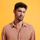 Camicia unisex leggera in voile di cotone Micro Mouettes Straw dettagli vista 2