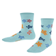 Chaussettes enfant Rondes des Tortues Multicolores - Vilebrequin x Falke Acqua vue portée de face