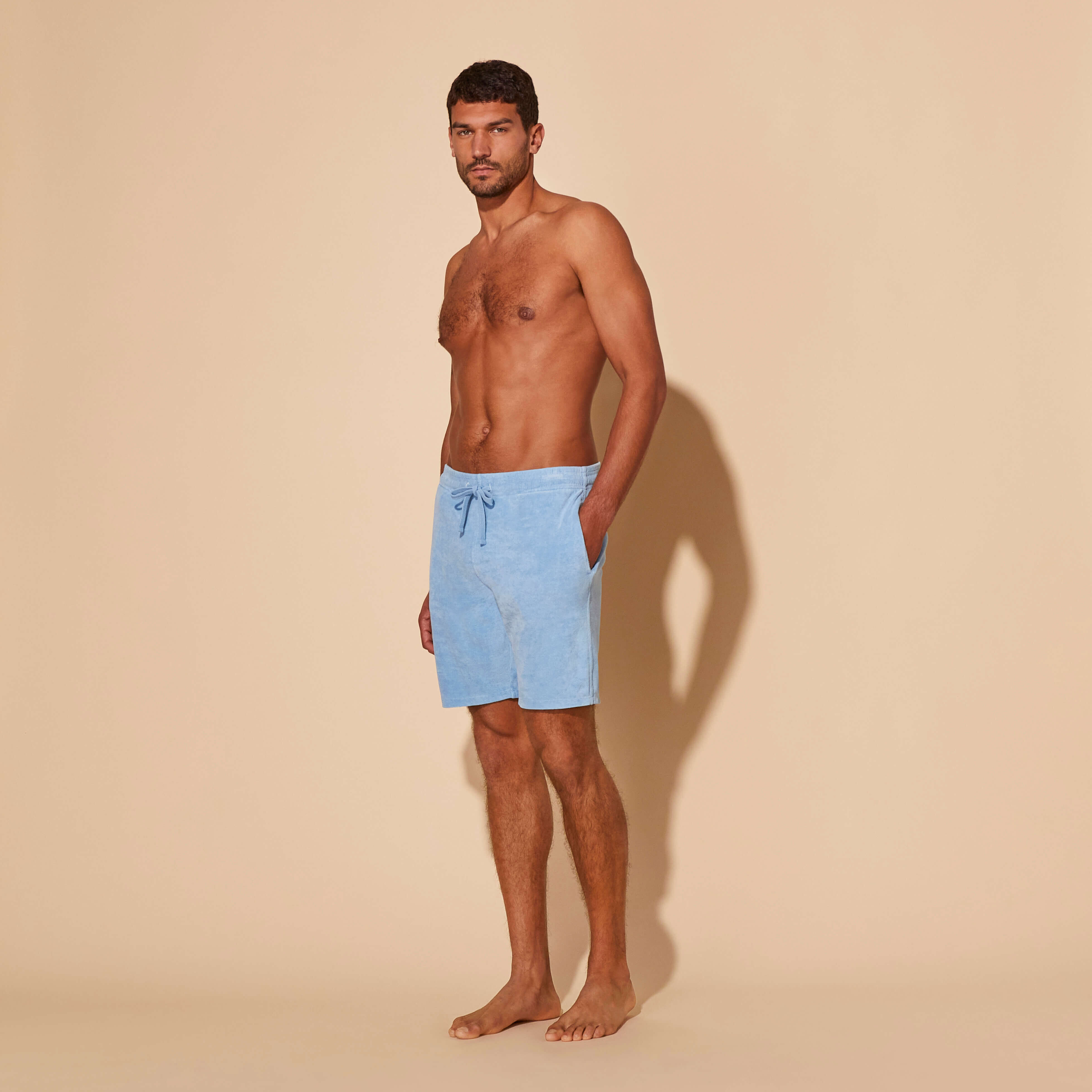 Bermudas de felpa hombre 2025