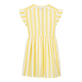 Langes Kleid mit Streifen für Mädchen Sunflower Rückansicht