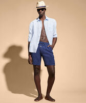 Men Linen Look  front view