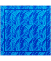 Foulard unisex in seta Les Draps Froissés Blu nettuno vista frontale