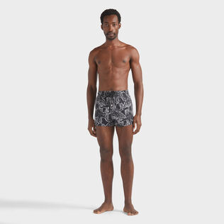 Men Short Swim Shorts Poulpes Black front worn view
