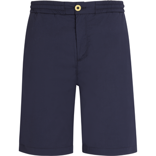 Men Jogging Gabardine Bermuda Shorts Blue front view