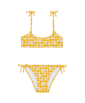 Costume due pezzi bambina Turtles Vichy Mango vista frontale