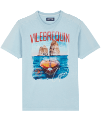 Camiseta de algodón con estampado Capri para hombre Divine vista frontal