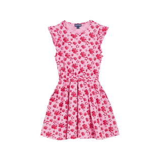 Vestito bambina in cotone Turtles Heart Petunia vista frontale