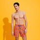 Men Swim Trunks Micro Poulpes Poppy red front worn view