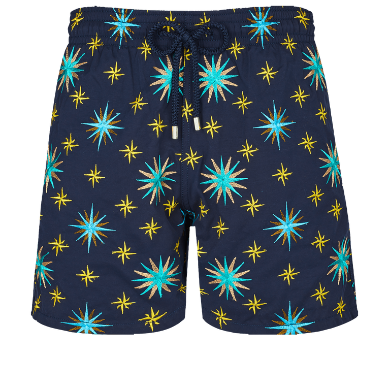 Men Swim Shorts Embroidered Sud - Swimming Trunk - Mistral - Blue