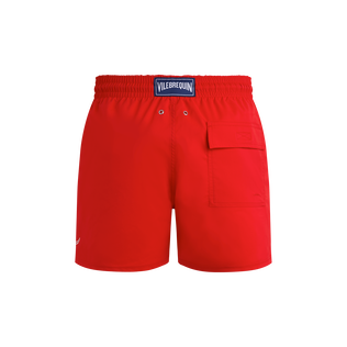 Pantaloncini mare uomo corti elasticizzati Placed Poulpe Papavero vista posteriore