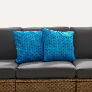 Pillowcase Micro Ronde Des Tortues Rainbow Hawaii blue 细节视图1