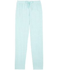 Unisex Linen Jersey Pants Solid Heather thalassa front view