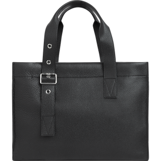 Medium Leather Bag Black back view