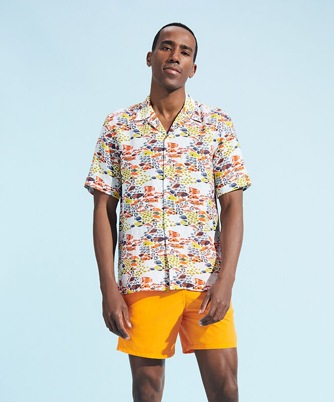 Camicia bianca da uomo Vilebrequin St Tropez