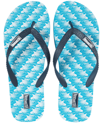 Chanclas con estampado Micro Waves para hombre Lazulii blue vista frontal