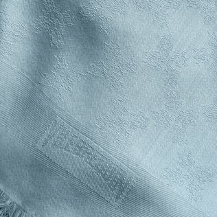 Turtle Monogram Scarf Pacific details view 1