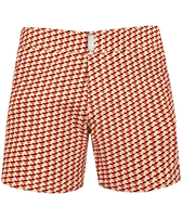 Men Stretch Short Swim Shorts Flat Belt Micro Mouettes Straw front view