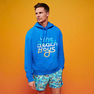 Kapuzenpullover mit Logostickerei in Ombré-Optik für Herren – Vilebrequin x The Beach Boys Earthenware Details Ansicht 2