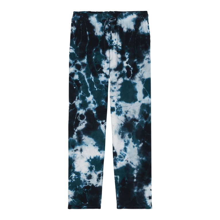 Men Terry Pants Rough Ocean Tie & Dye - Polide - Green - Size XXXL - Vilebrequin
