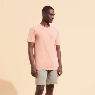 Men Organic Cotton Mineral Dye T-shirt Pottery front worn view