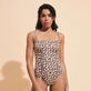 女士 Turtles Leopard 紧身胸衣连体泳衣 Straw 细节视图1