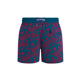Pantaloncini mare uomo Ronde des Tortues Logo Peacock vista posteriore