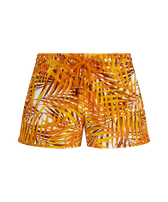 Pantaloncini donna in spugna Palm Leaves Mango vista frontale