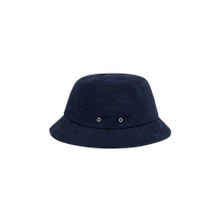Embroidered Bucket Hat Turtles All Over Marineblau Vorderansicht