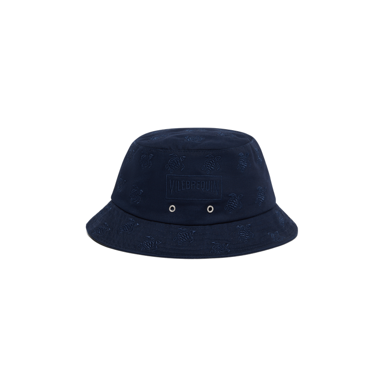 Vilebrequin Embroidered Bucket Hat Turtles All Over - Boom - Blue - Size XS/S