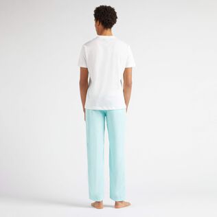 男士 Tahiti 棉质 T 恤 Off white 背面穿戴视图