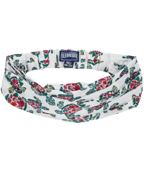 Girls Headband Provencal Turtles White front view