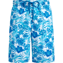 Maillot de bain long homme Tahiti Flowers Blanc vue de face