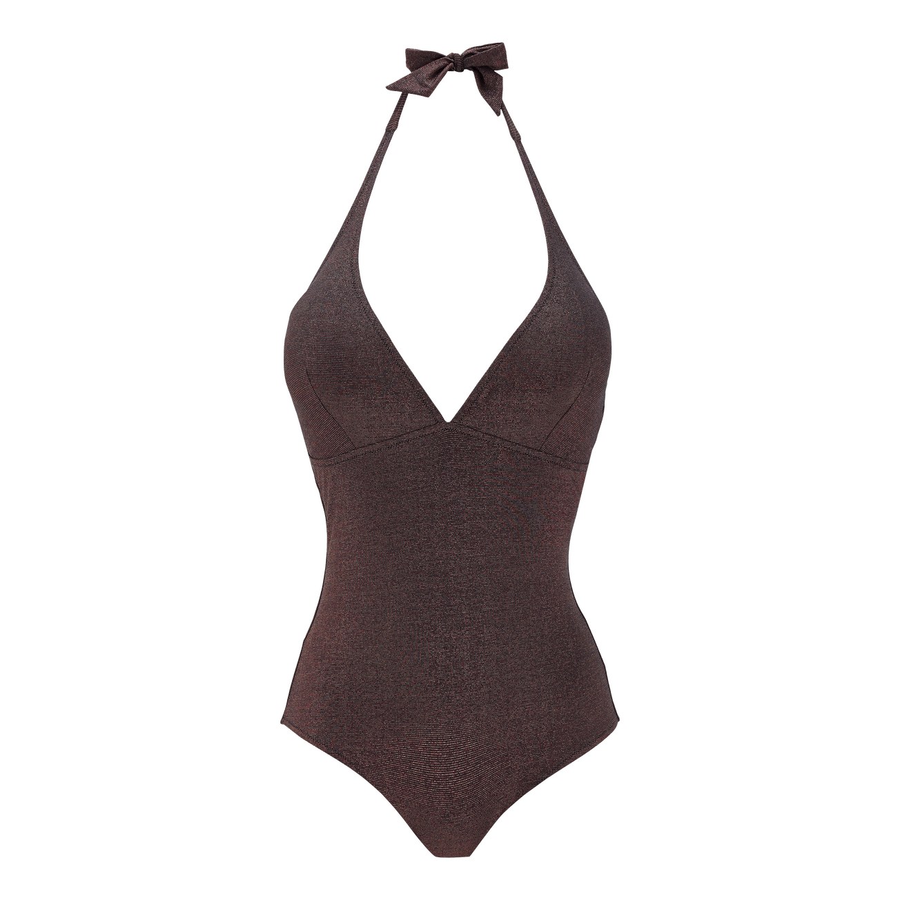 Women Halter OnePiece Swimsuit Changeant Shiny Vilebrequin