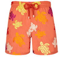 Ronde Tortues Multicolores Badeshorts mit Stickerei für Herren – Limitierte Serie Tomette Vorderansicht