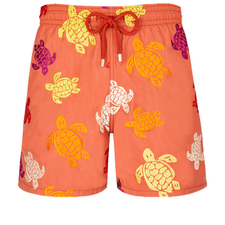 Ronde Tortues Multicolores Badeshorts mit Stickerei für Herren – Limitierte Serie Tomette Vorderansicht