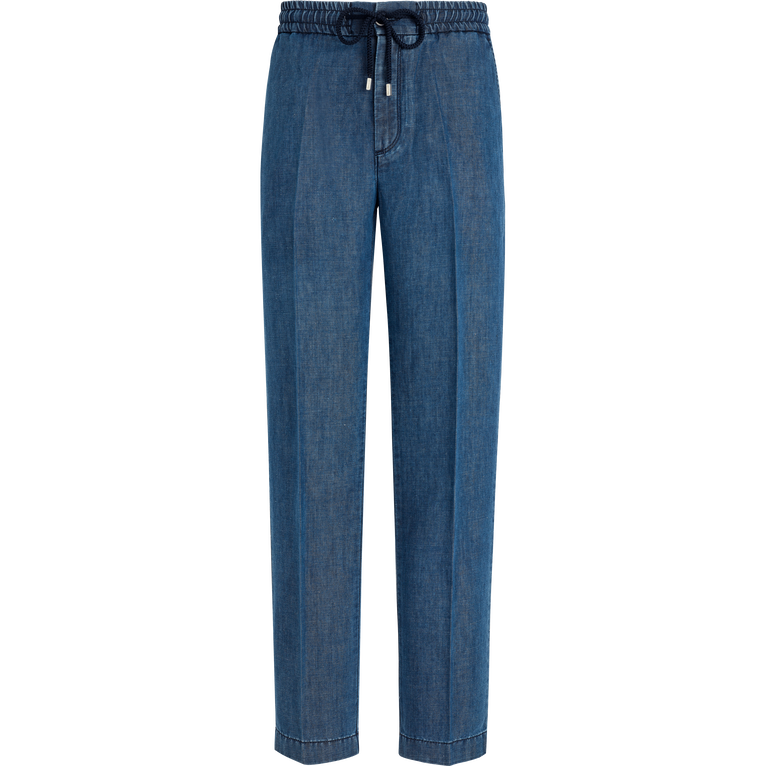 Men Denim Jogging Pants - Jeans - Clemence - Blue - Size 42 - Vilebrequin