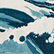 Borsa da spiaggia unisex in cotone Wave - Vilebrequin x Maison Kitsuné Blu 