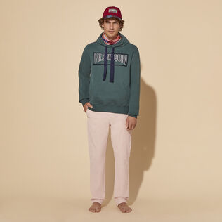 Solid Sweatshirt aus Baumwolle für Herren Pine Details Ansicht 1