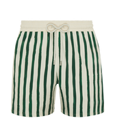 男士 HS Stripes 弹力游泳短裤 - Vilebrequin x Highsnobiety Garden 正面图