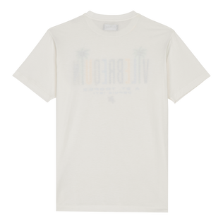 T-shirt en coton homme Vilebrequin Palms Off-white vue de dos