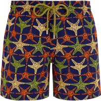 Men Swim Shorts Embroidered Stars - Limited Edition Midnight front view