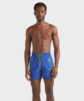 Men Swim Trunks Embroidered Flowers - Limited Edition Marrakech front worn view