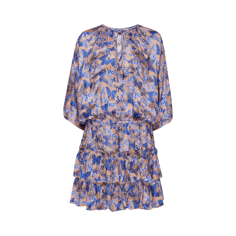 Vilebrequin Women Viscose And Silk Dress Disco Butterflly - Lauriane - Pink - Size S