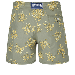 Men Swim Trunks Embroidered VBQ Turtles - Limited Edition Olivier back view