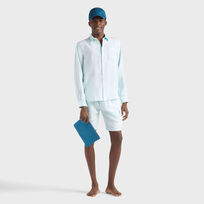 Men Linen Natural dye Look  正面图