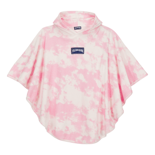 Kids Terry Poncho Tie & Dye Starfruit front view